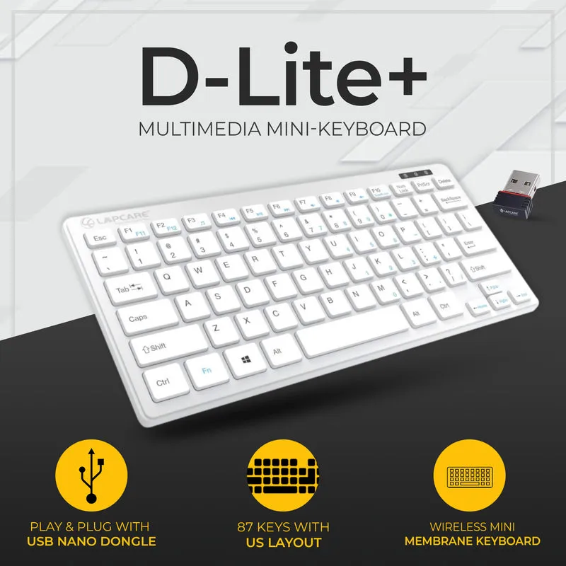 LAPCARE WIRELESS KEYBOARD MINI D-LITE PLUS SILVER view 7